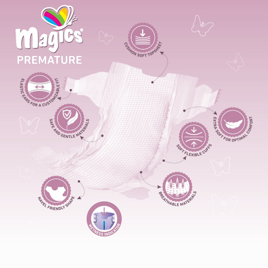 Diapers Magics Premature, size – Premature No. 0 (<3 kg.), 20 pcs.
