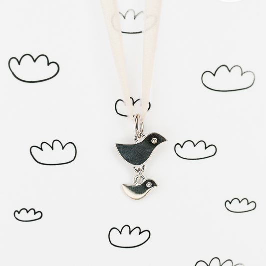 Silver mother's pendant Two of Us