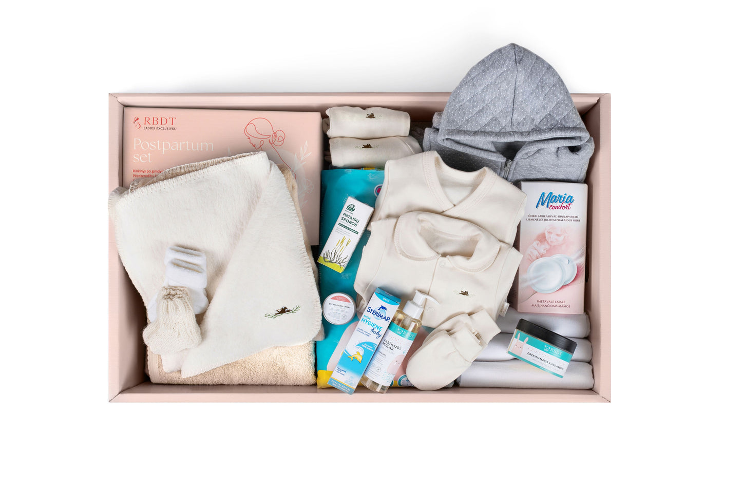 Baby‘s Nest layette with organic cotton Color Game