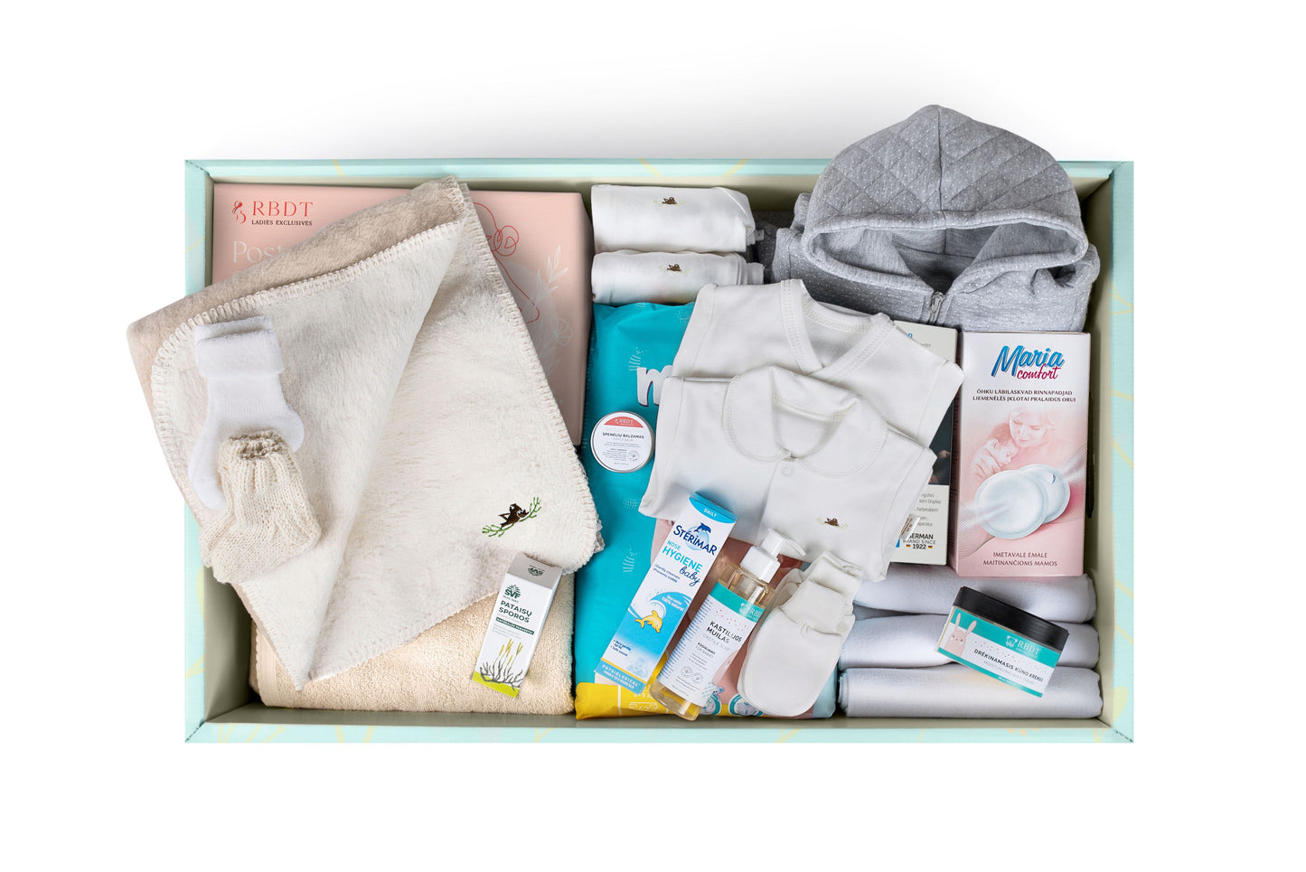 Baby‘s Nest layette set with natural cotton Paradise