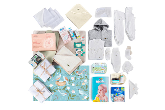 Baby‘s Nest layette set with natural cotton Paradise
