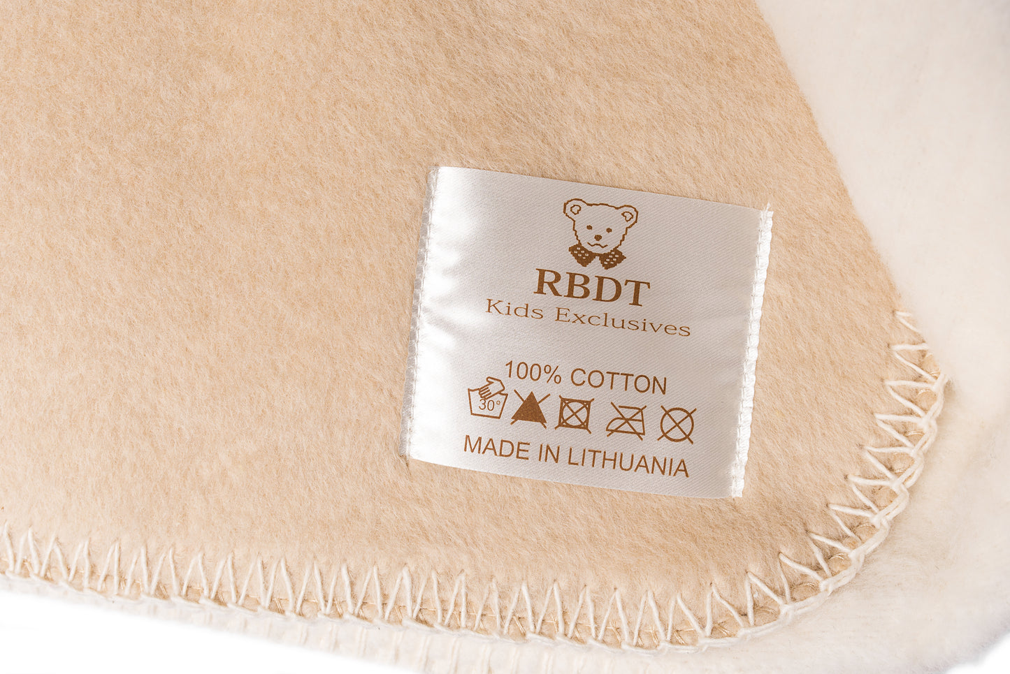 Natural cotton baby blanket