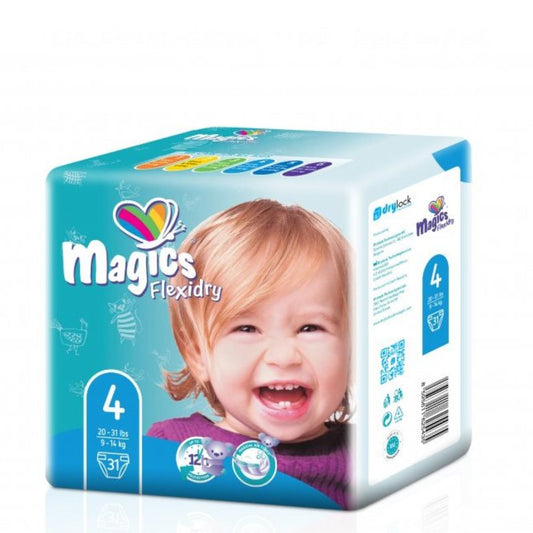 Diapers Magics Flexidry, Maxi No.4 (9-14 kg), 31 pcs .
